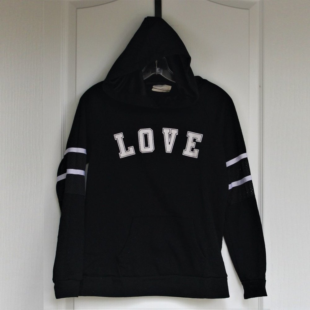 Bobbie Brooks black "love" hoodie